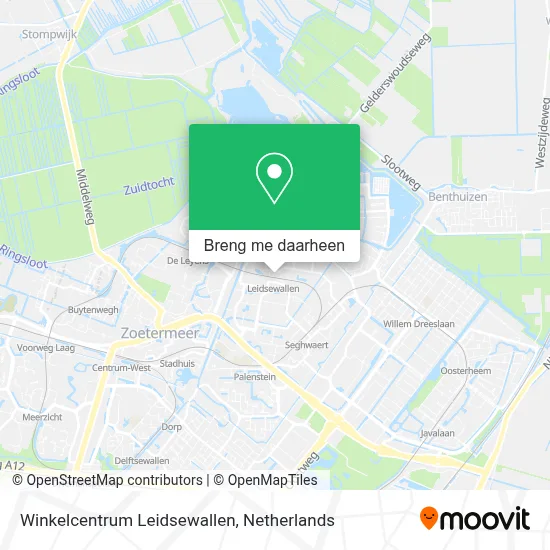 Winkelcentrum Leidsewallen kaart