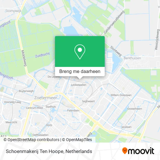 Schoenmakerij Ten Hoope kaart