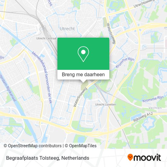 Begraafplaats Tolsteeg kaart