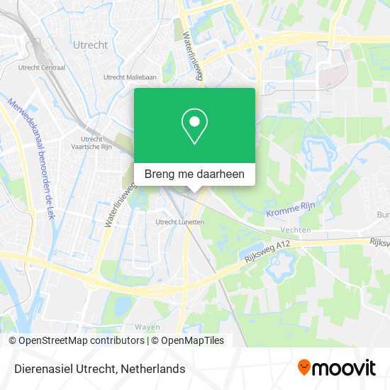 Dierenasiel Utrecht kaart