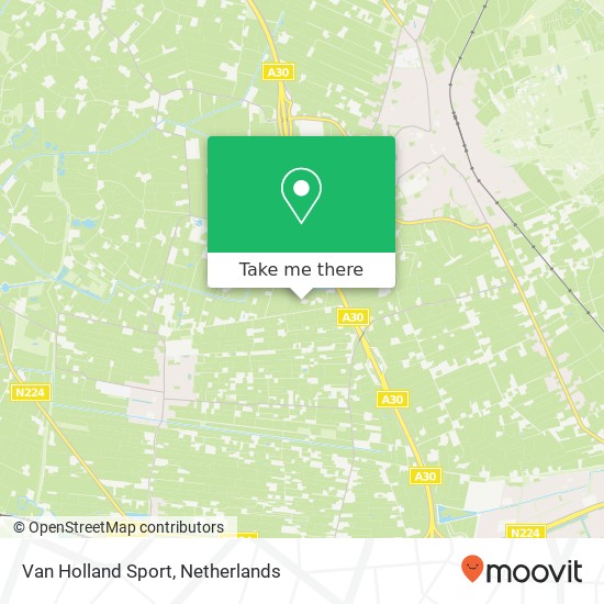 Van Holland Sport kaart