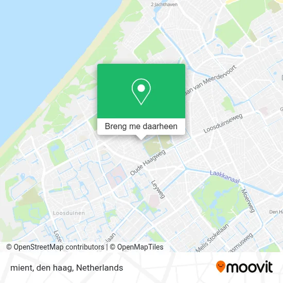 mient, den haag kaart