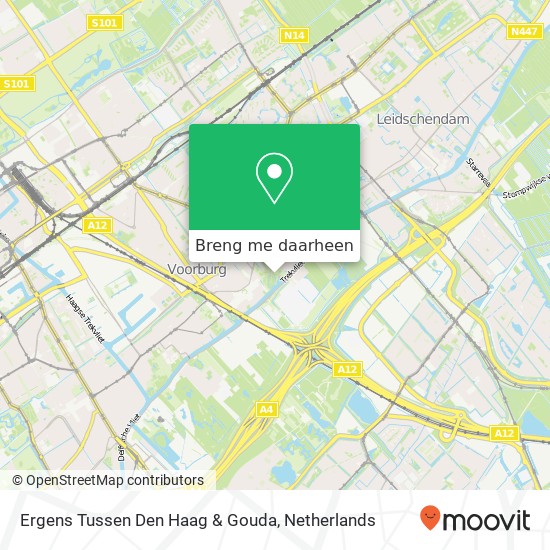 Ergens Tussen Den Haag & Gouda kaart
