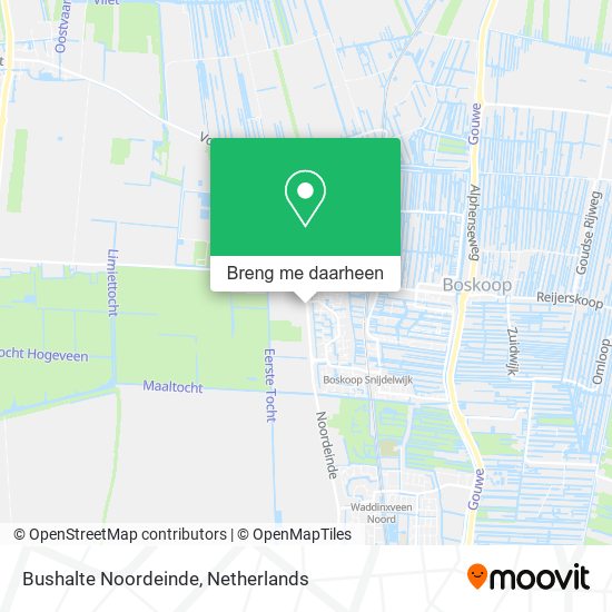 Bushalte Noordeinde kaart