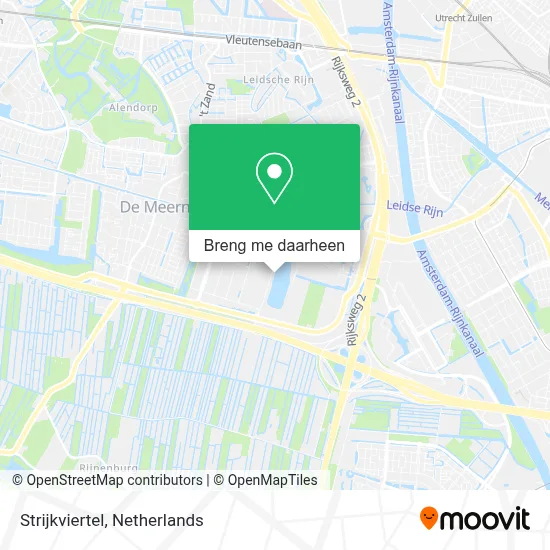Strijkviertel kaart