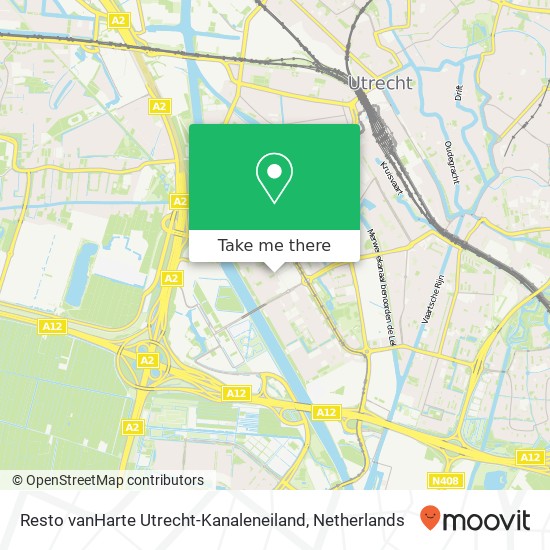 Resto vanHarte Utrecht-Kanaleneiland kaart