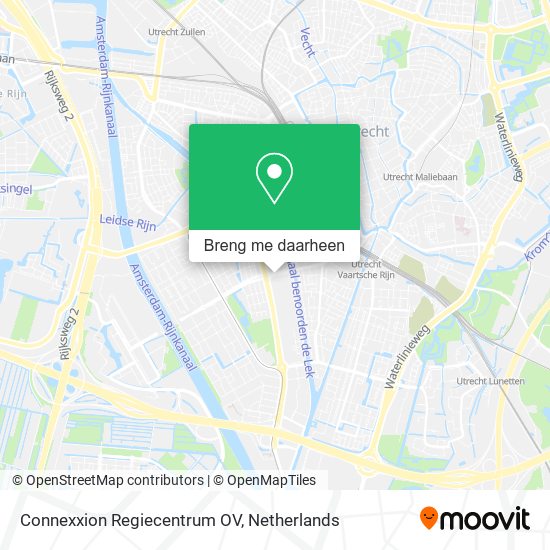Connexxion Regiecentrum OV kaart