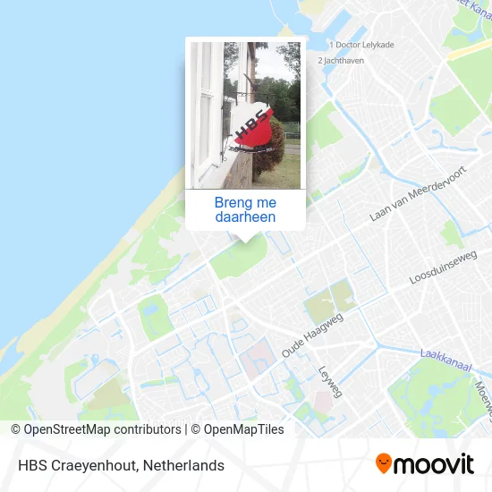 HBS Craeyenhout kaart