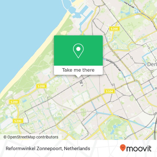 Reformwinkel Zonnepoort kaart