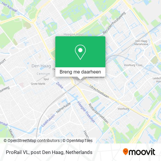 ProRail VL, post Den Haag kaart