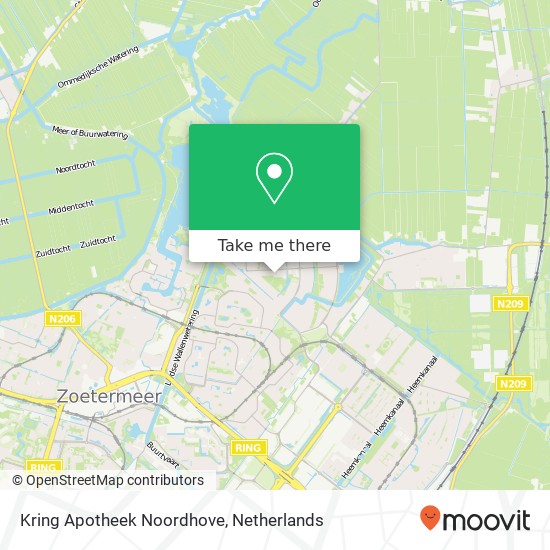 Kring Apotheek Noordhove kaart