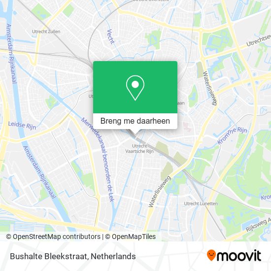 Bushalte Bleekstraat kaart