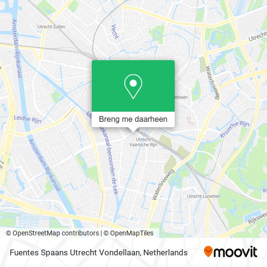Fuentes Spaans Utrecht Vondellaan kaart