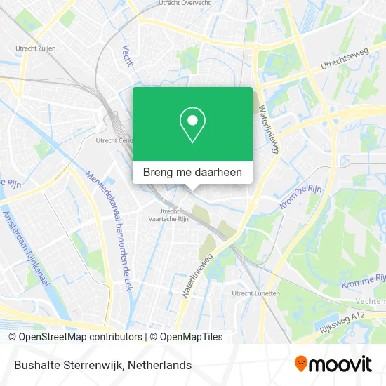 Bushalte Sterrenwijk kaart