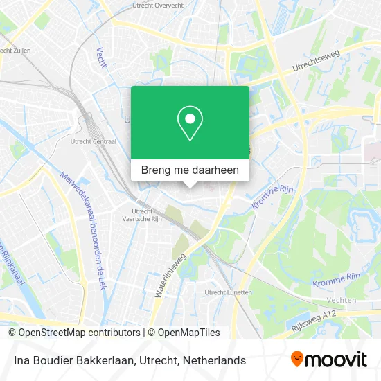 Ina Boudier Bakkerlaan, Utrecht kaart