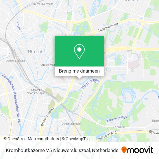Kromhoutkazerne V5 Nieuwersluiszaal kaart
