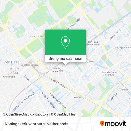 Koningskerk voorburg kaart