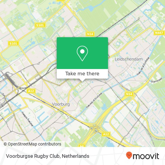 Voorburgse Rugby Club kaart