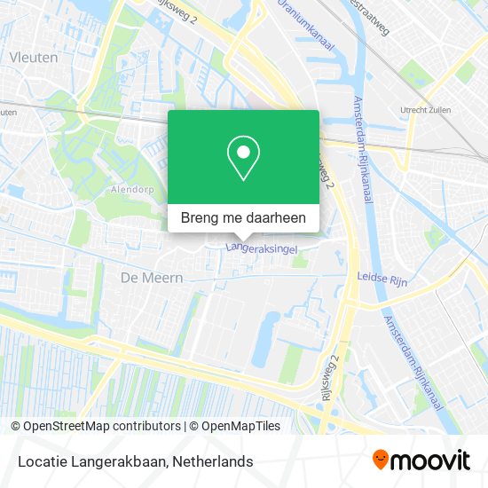 Locatie Langerakbaan kaart