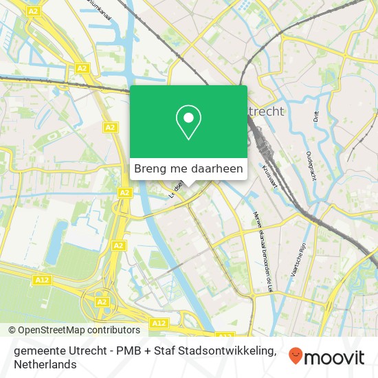 gemeente Utrecht - PMB + Staf Stadsontwikkeling kaart