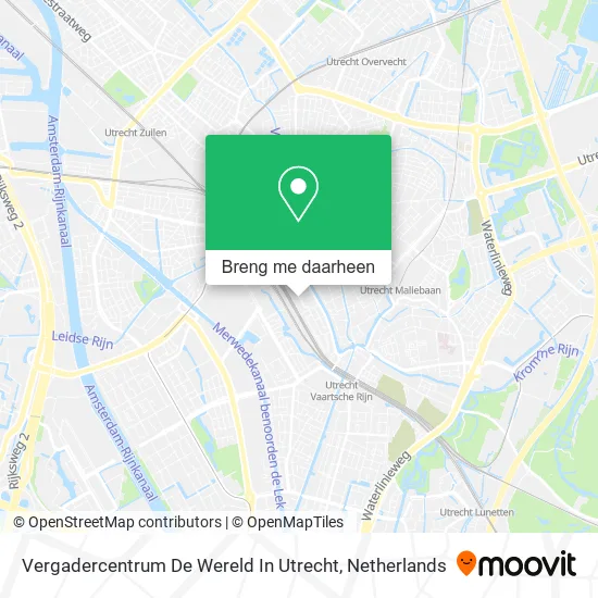 Vergadercentrum De Wereld In Utrecht kaart