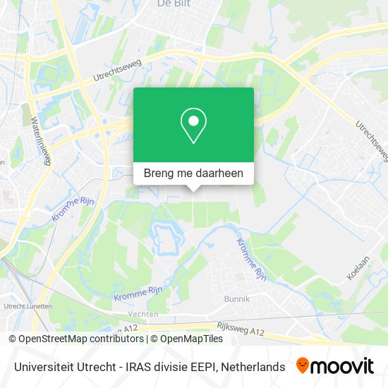 Universiteit Utrecht - IRAS divisie EEPI kaart