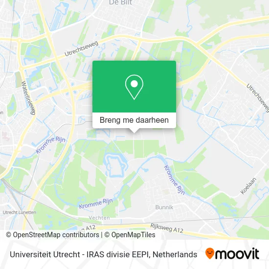 Universiteit Utrecht - IRAS divisie EEPI kaart