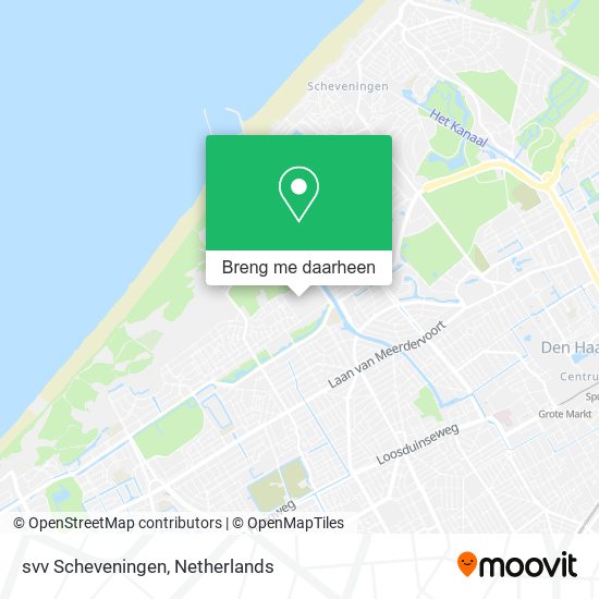 svv Scheveningen kaart