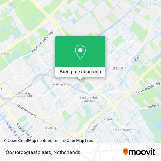 Oosterbegraafplaats kaart