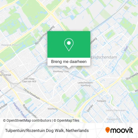 Tulpentuin/Rozentuin Dog Walk kaart