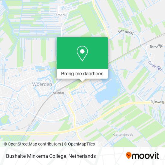 Bushalte Minkema College kaart