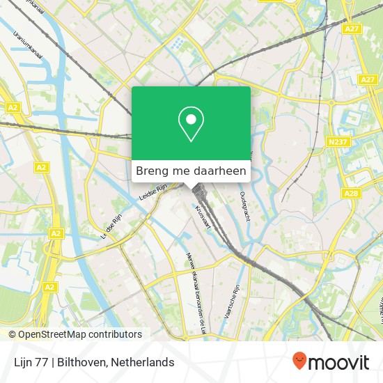 Lijn 77 | Bilthoven kaart