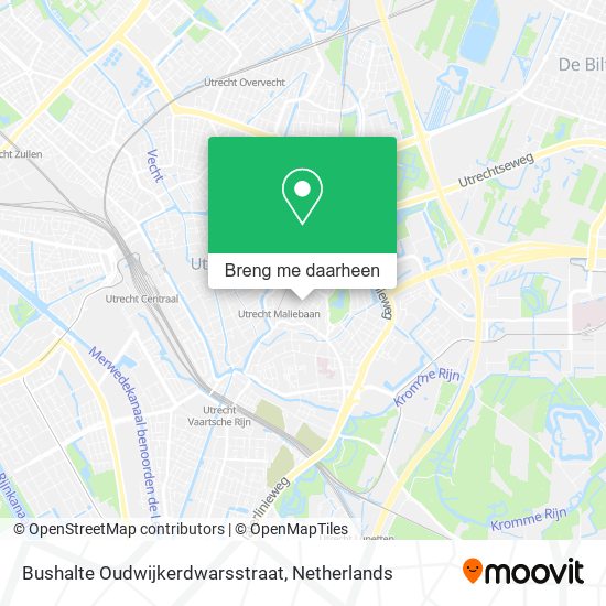 Bushalte Oudwijkerdwarsstraat kaart
