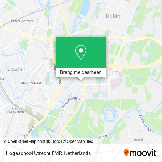 Hogeschool Utrecht FMR kaart