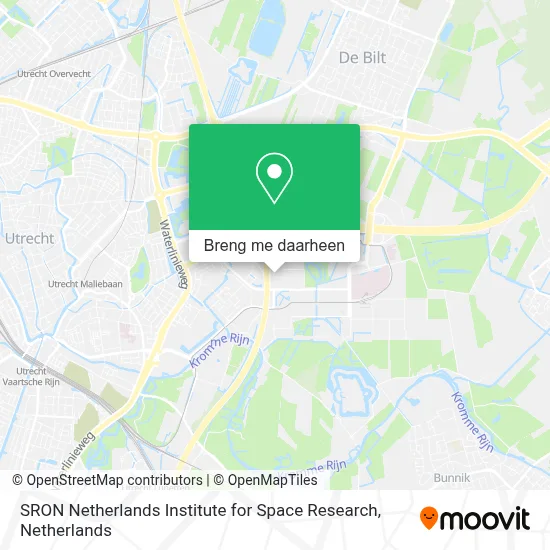 SRON Netherlands Institute for Space Research kaart