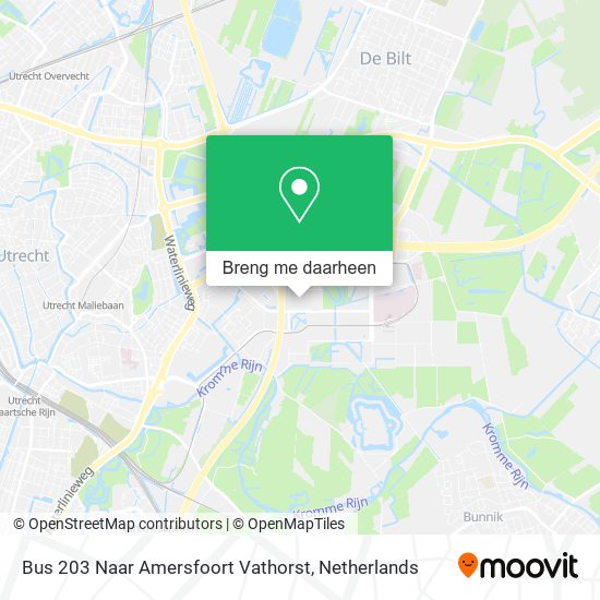 Bus 203 Naar Amersfoort Vathorst kaart
