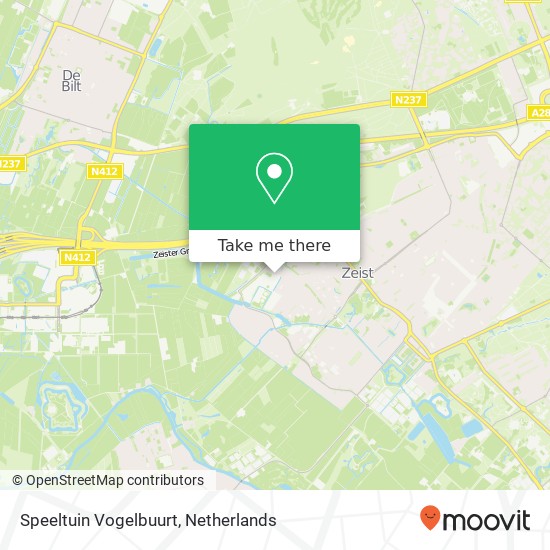 Speeltuin Vogelbuurt kaart