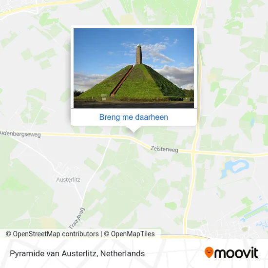 Pyramide van Austerlitz kaart