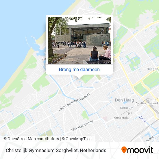 Christelijk Gymnasium Sorghvliet kaart