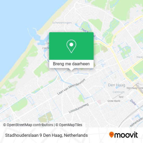 Stadhouderslaan 9 Den Haag kaart