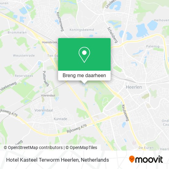 Hotel Kasteel Terworm Heerlen kaart