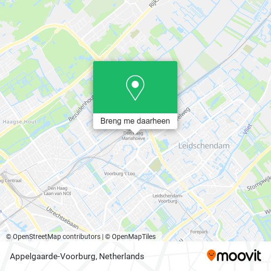 Appelgaarde-Voorburg kaart