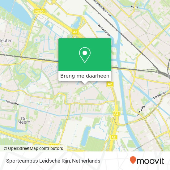 Sportcampus Leidsche Rijn kaart