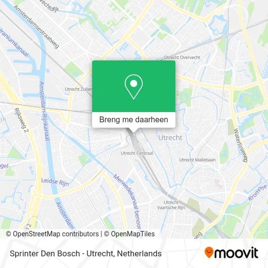 Sprinter Den Bosch - Utrecht kaart