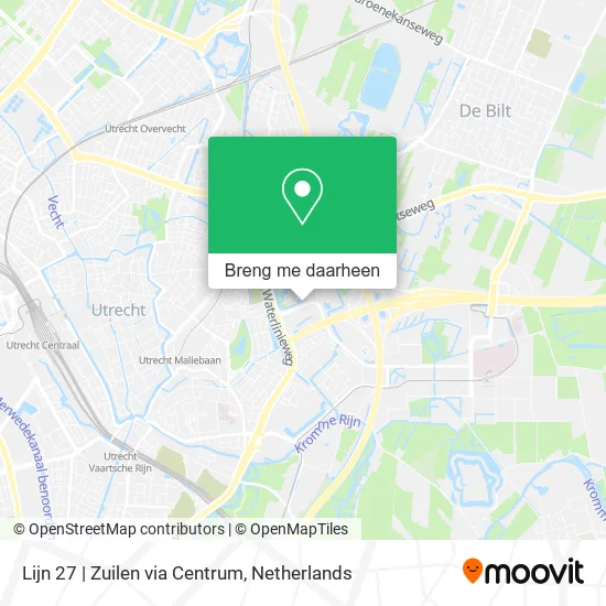 Lijn 27 | Zuilen via Centrum kaart