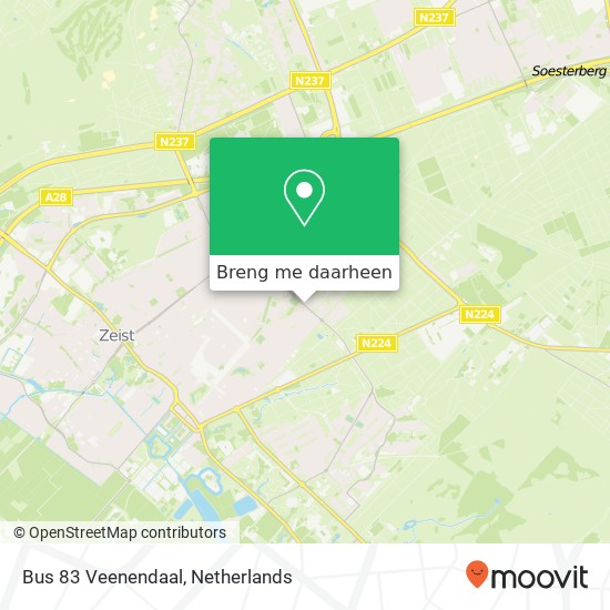 Bus 83 Veenendaal kaart