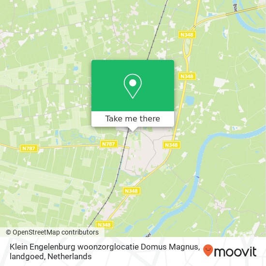 Klein Engelenburg woonzorglocatie Domus Magnus, landgoed kaart