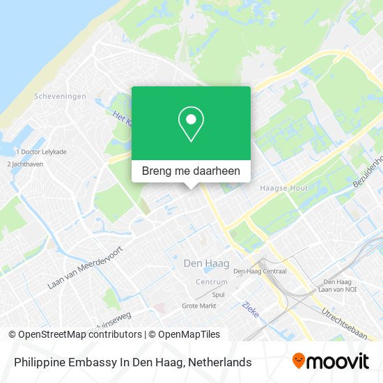 Philippine Embassy In Den Haag kaart