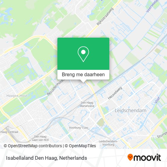 Isabellaland Den Haag kaart
