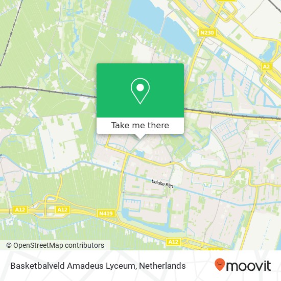 Basketbalveld Amadeus Lyceum kaart